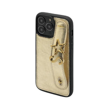 Görseli Galeri görüntüleyiciye yükleyin, UMBI GLAM. Kişiselleştirilebilir Deri iPhone Kılıfı - Dore/Gold
