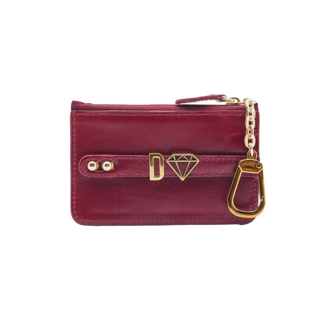 GLAM. Kişiselleştirilebilir Mini Cüzdan Burgundy